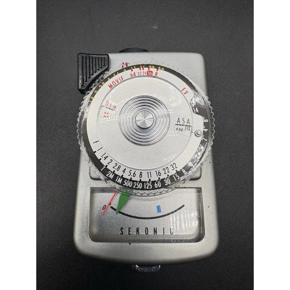 Vintage Sekonic MicroLeader L-98 Analog Light Meter + Leather Case Japan